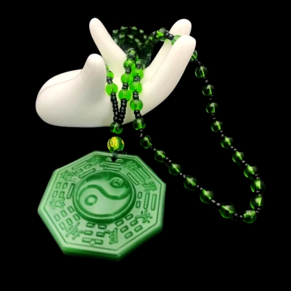 Yin Yang necklace and pendant set for a good luck charm